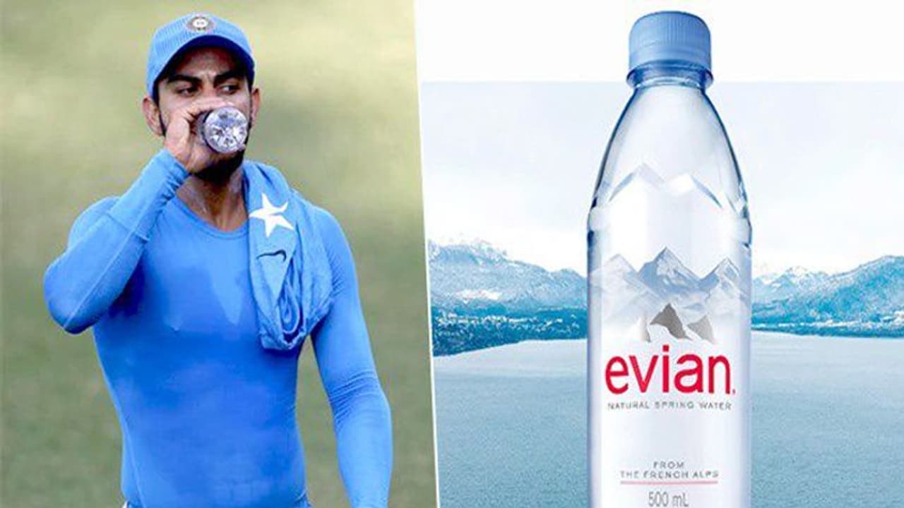 Virat Kohli Evian Water Price